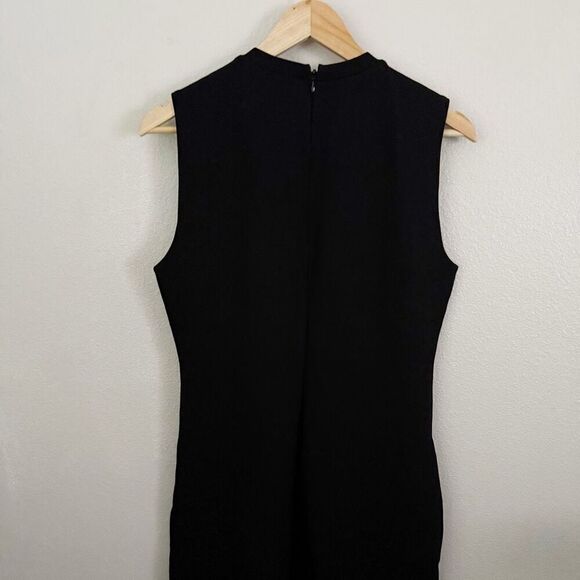 EVERLANE | Black High Neck Sleeveless Ponte Bodycon Maxi Dress | Size Medium - Picture 7 of 10